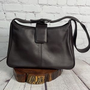 Talbots Brown Soft Leather Shoulder Bag Excellent